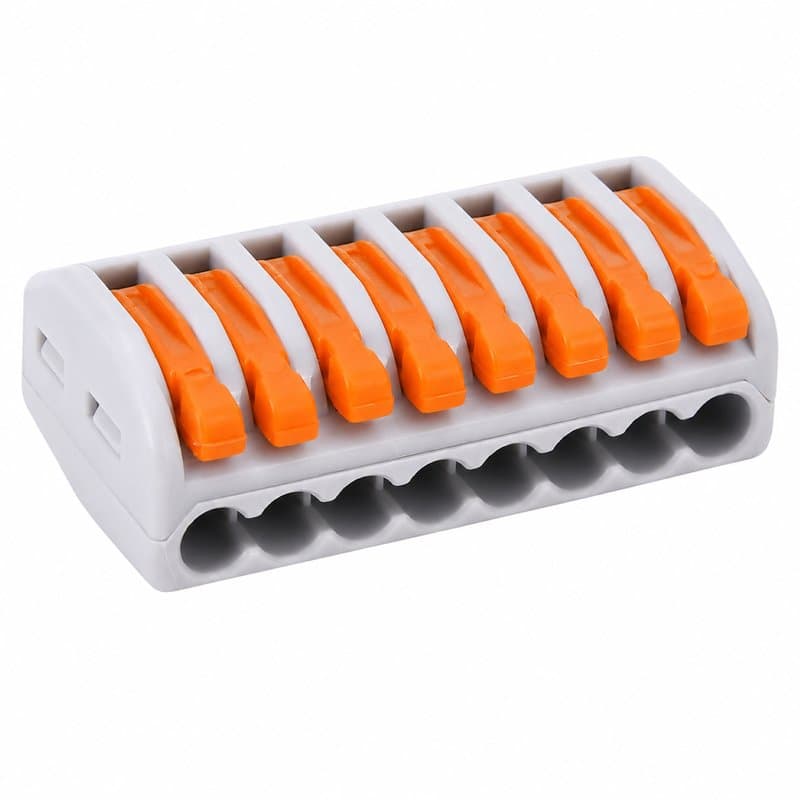 8 Port Lever Wire Connector Terminal Block for CCTV Power Distribution