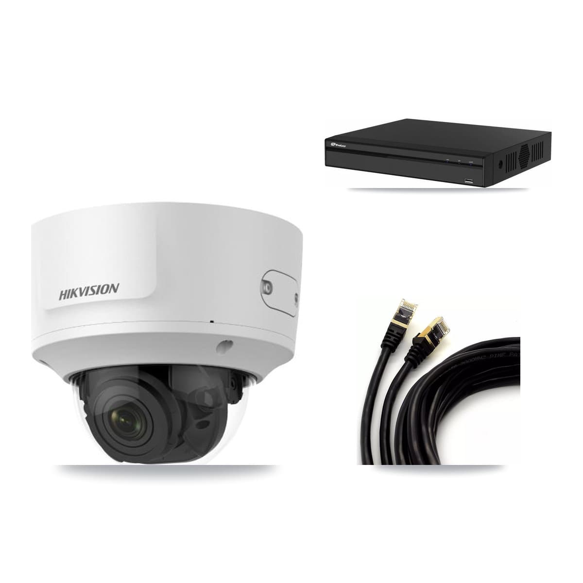 Hikvision & Prolux 4-Channel 2MP CCTV Kit — 4 Dome Cameras + 3TB Recording - Image 1