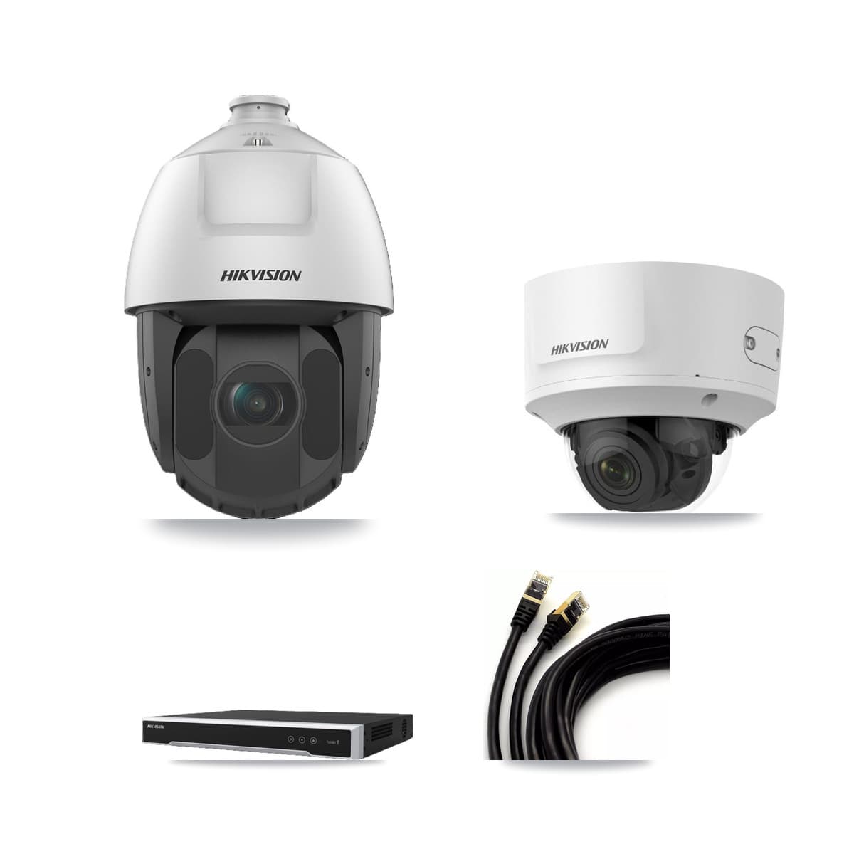 Hikvision 16-Channel 2MP CCTV Kit — 1 Dome + 12 PTZ Cameras + 8TB Recording - Image 1