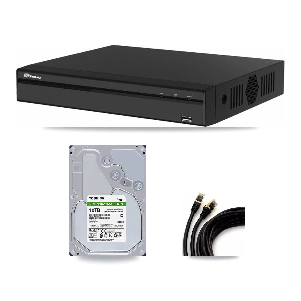 Prolux 4-Channel 5MP CCTV Kit — 4 Dome Cameras + 10TB Recording - Image 1
