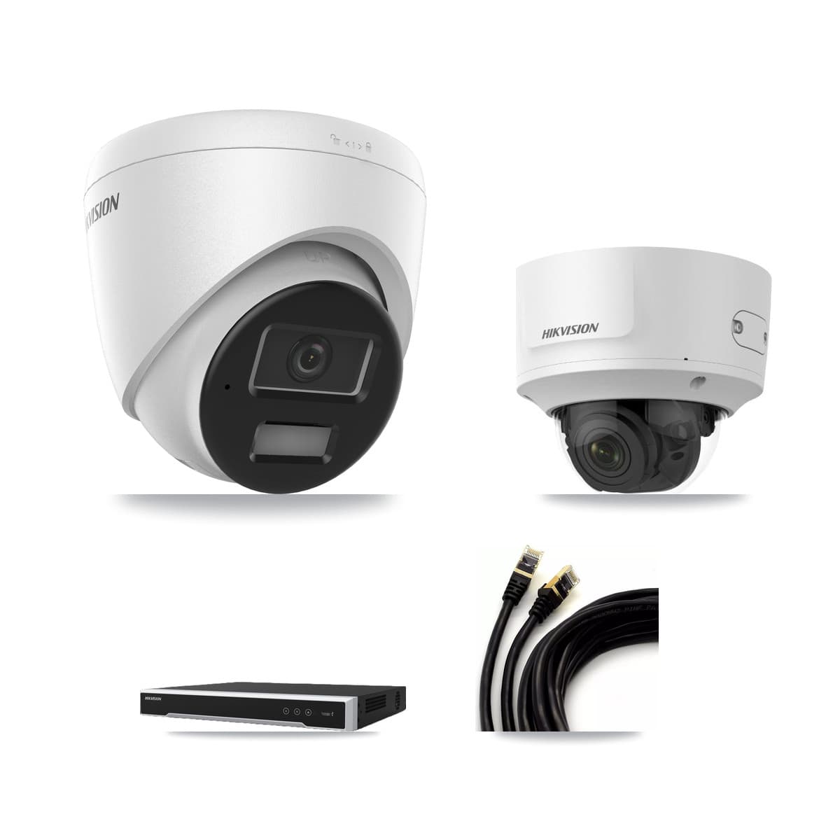 Hikvision 16-Channel 2MP – 4MP CCTV Kit — 6 4MP Turret + 1 2MP Dome Cameras + 8TB Recording