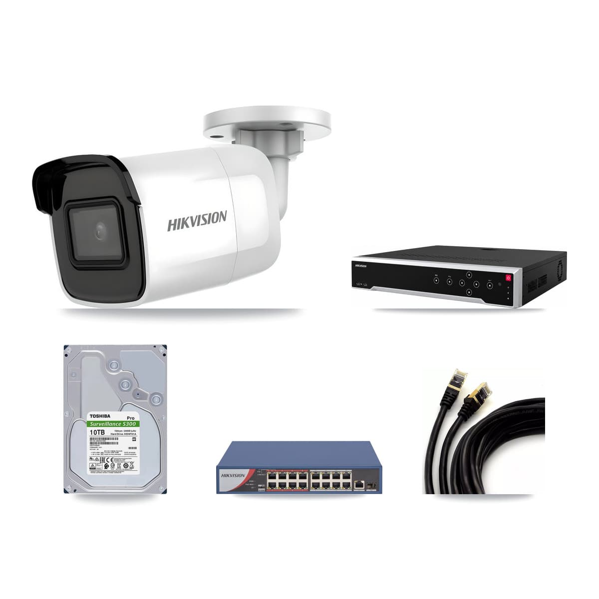 Hikvision 32-Channel 4K CCTV Kit — 25 Bullet Cameras + 3× 10TB Recording - Image 1