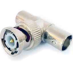 BNC 3-Way T Splitter Adapter Male to Dual Female CCTV Connector