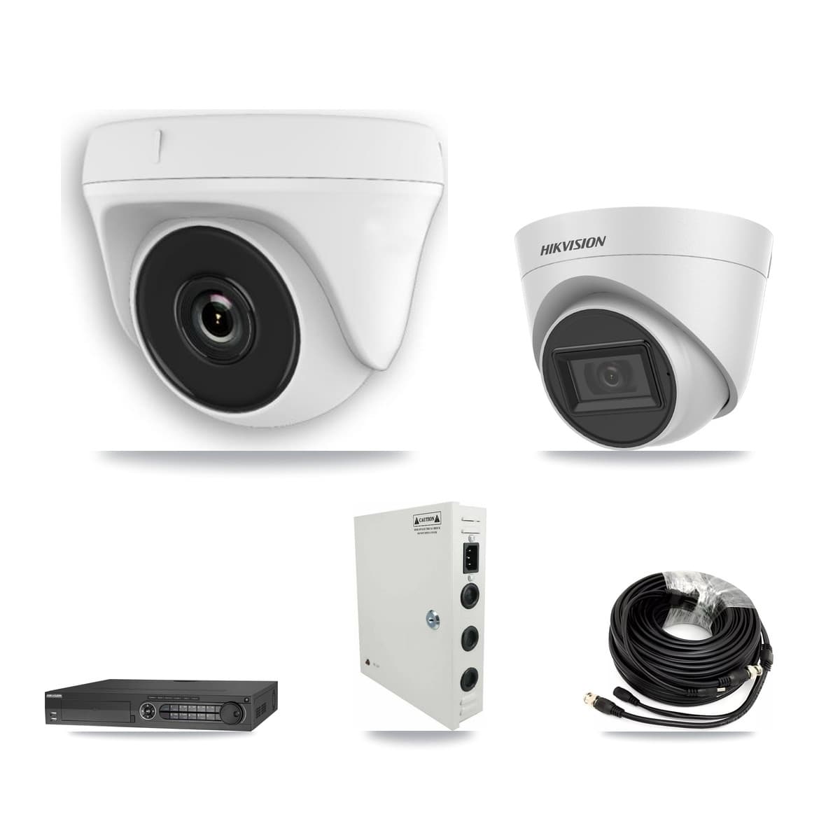 Hikvision 32-Channel 2MP – 5MP CCTV Kit — 9 White 5MP Turret + 19 White 2MP Dome Cameras + 3× 8TB Recording - Image 1