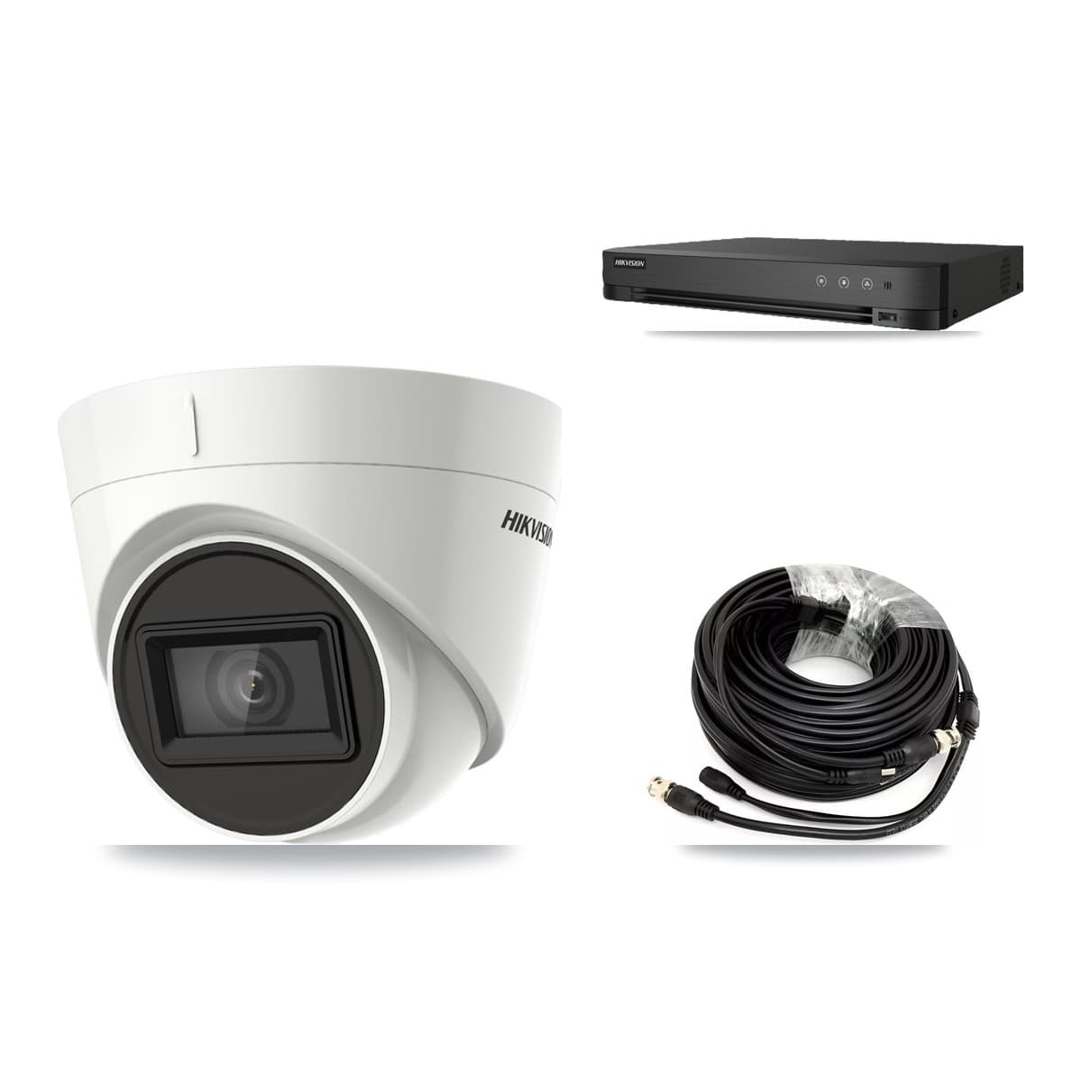 Hikvision 8-Channel 4K CCTV Kit — 4 DS-2CE78U1T Turret Cameras + 8TB Recording