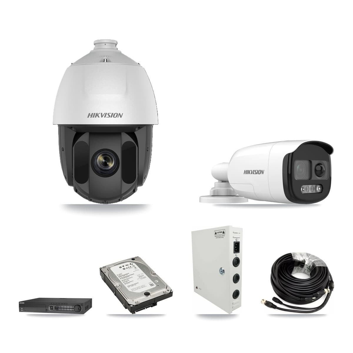 Hikvision 32-Channel 2MP – 5MP CCTV Kit — 11 2MP PTZ + 5 5MP Bullet Cameras + 3× 5TB Recording - Image 1