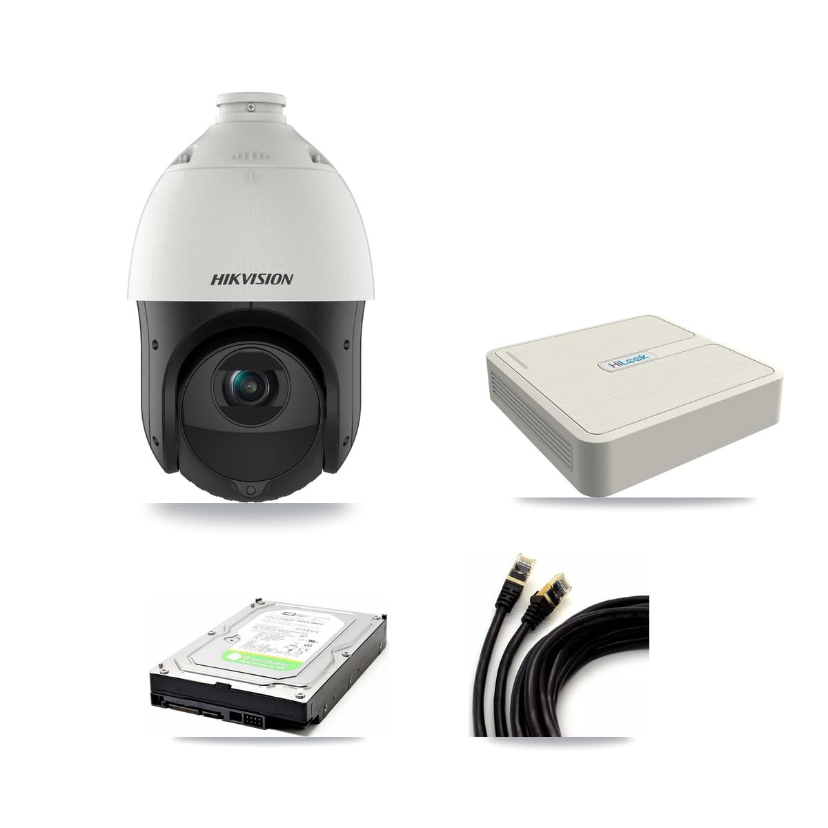Hikvision & HiLook 8-Channel 4MP CCTV Kit — 1 DS-2DE4425IW PTZ Camera + 1TB Recording (NVR-108H-D Recorder) - Image 1