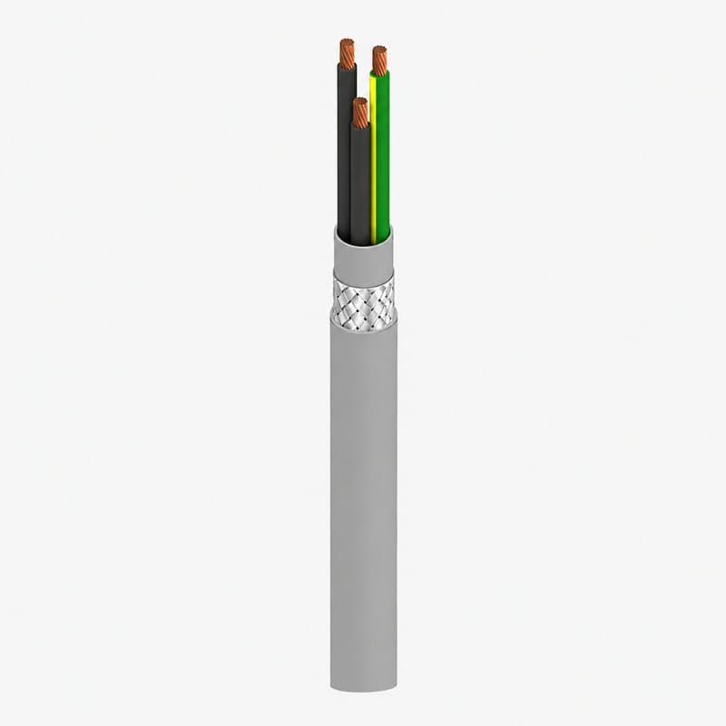 Belden 73003WS Control Cable 3 Core Shielded PVC Grey Per Meter - Image 1