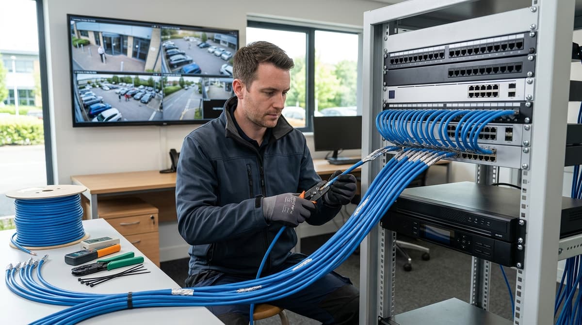 Shielded Cat6a Cable: UK CCTV Guide 2026