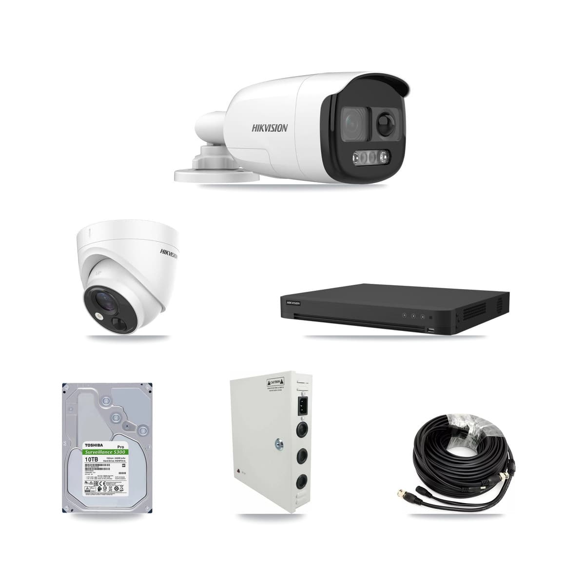 Hikvision 32-Channel 5MP CCTV Kit — 16 Bullet + 16 Turret Cameras + 10TB Recording
