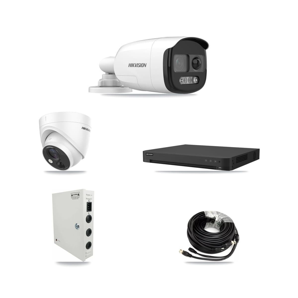 Hikvision 32-Channel 5MP CCTV Kit — 12 Bullet + 12 Turret Cameras + 8TB Recording