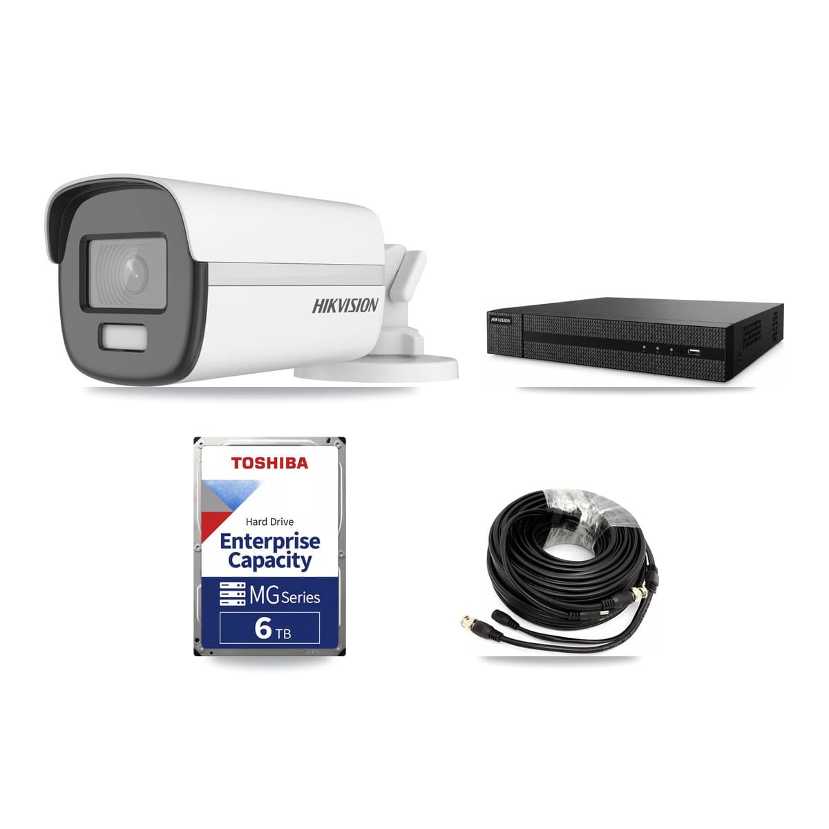 Hikvision 8-Channel 4K CCTV Kit — 4 Bullet Cameras + 6TB Recording - Image 1