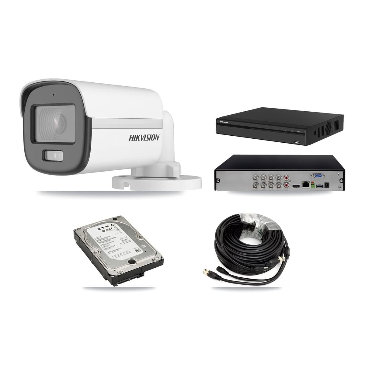 Hikvision & Prolux 8-Channel 5MP CCTV Kit — 4 Bullet Cameras + 5TB Recording (PXD-5108HS Recorder) - Image 1