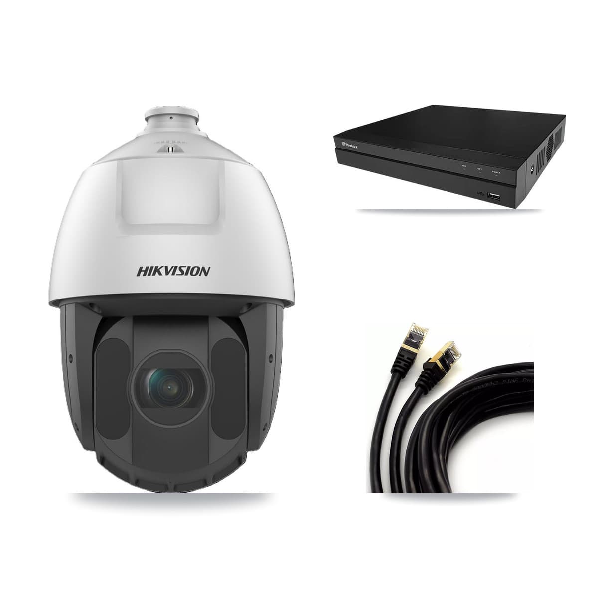 Hikvision & Prolux 8-Channel 2MP CCTV Kit — 4 DS-2DE5232IW PTZ Cameras + 3TB Recording - Image 1