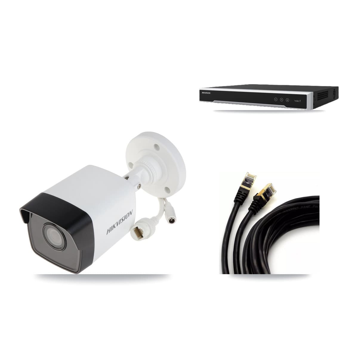 Hikvision 8-Channel 5MP CCTV Kit — 6 DS-2CD1053G0 Bullet Cameras + 8TB Recording