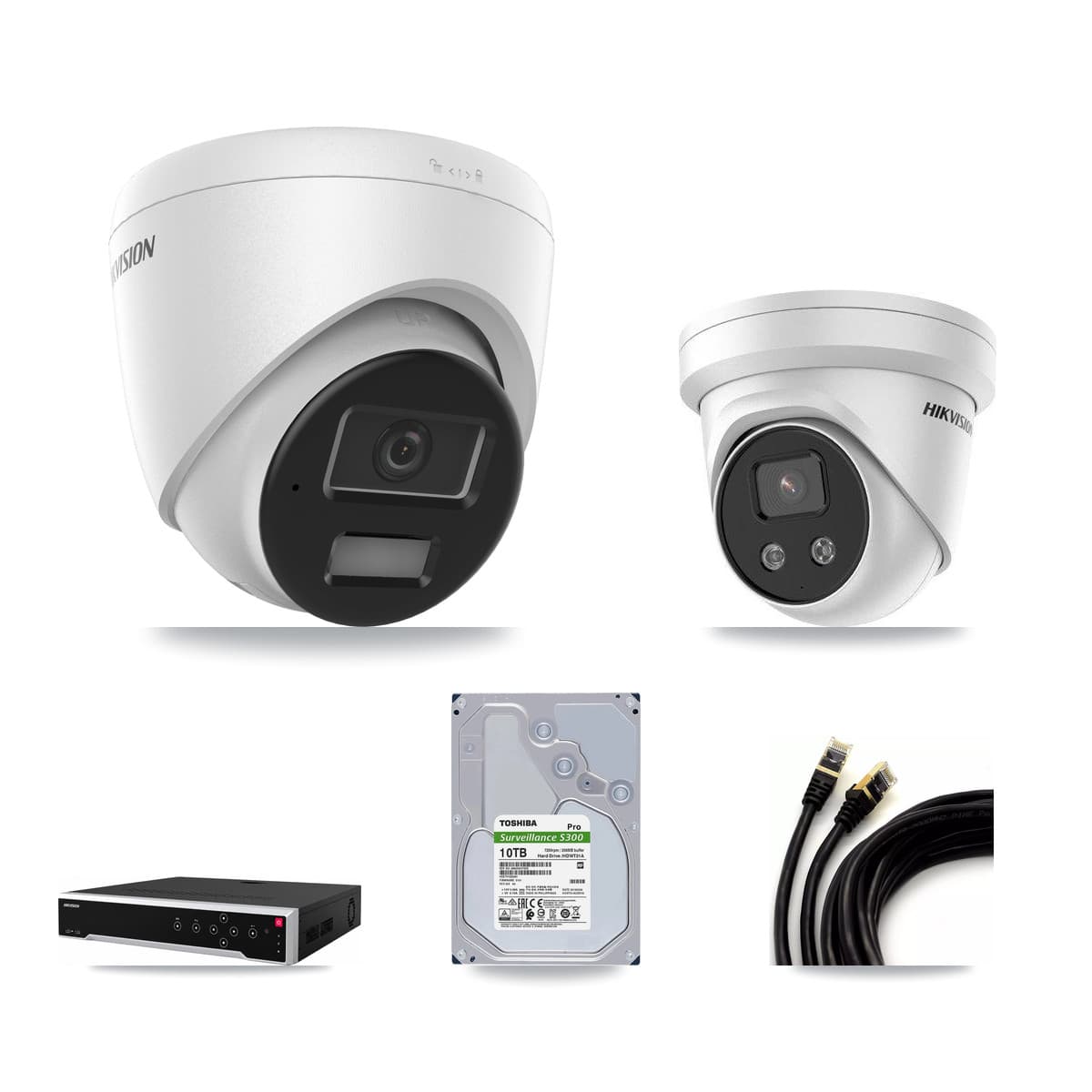 Hikvision 32-Channel 4MP – 5MP CCTV Kit — 5 4MP + 2 5MP Turret Cameras + 10TB Recording - Image 1