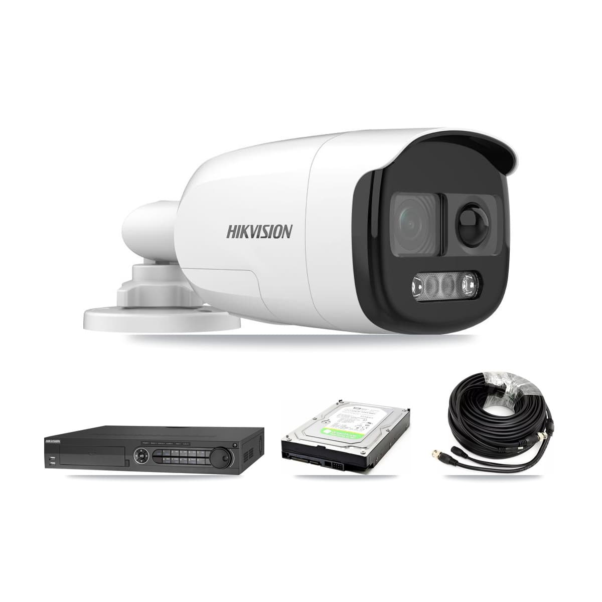 Hikvision 32-Channel 5MP CCTV Kit — 1 DS-2CE12KF3T Bullet Camera + 1TB Recording (IDS-7332HUHI Recorder) - Image 1