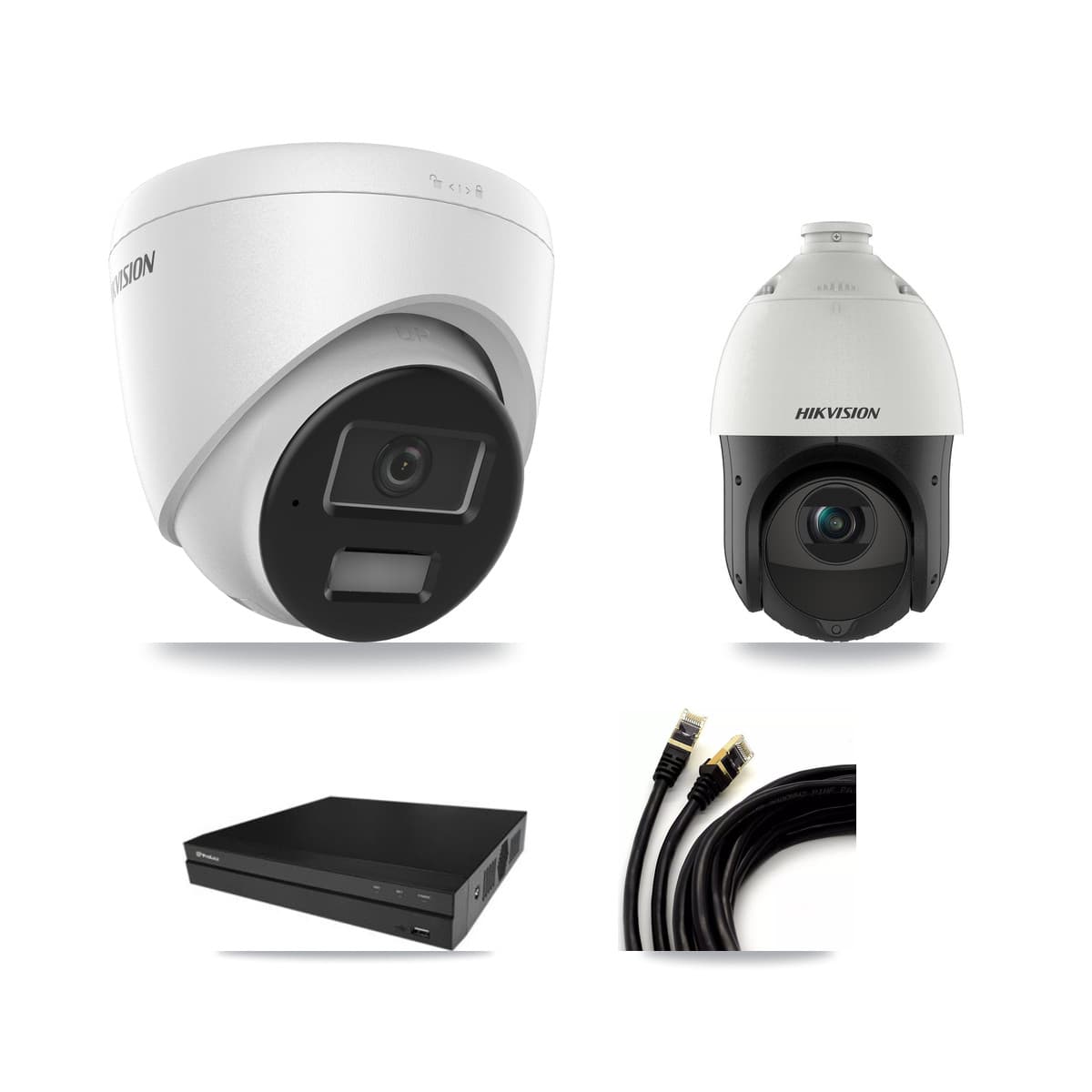 Hikvision & Prolux 16-Channel 4MP CCTV Kit — 5 Turret + 1 PTZ Cameras + 8TB Recording - Image 1
