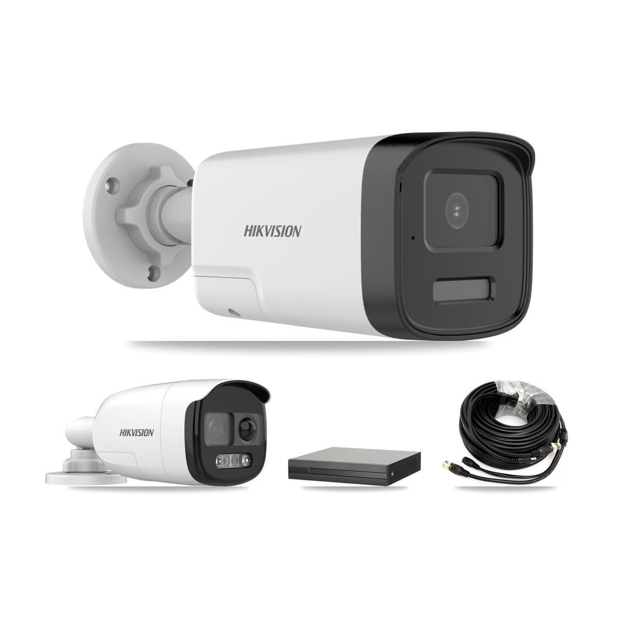 Hikvision 8-Channel 5MP CCTV Kit — 2 DS-2CE12KF3T + 4 DS-2CE17K0T Bullet Cameras + 8TB Recording (XVR-3108HS Recorder) - Image 1