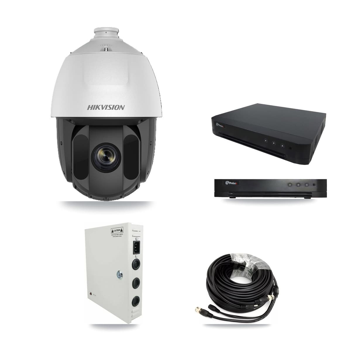 Hikvision & Prolux 16-Channel 2MP CCTV Kit — 13 DS-2AE5225TI PTZ Cameras + 8TB Recording - Image 1