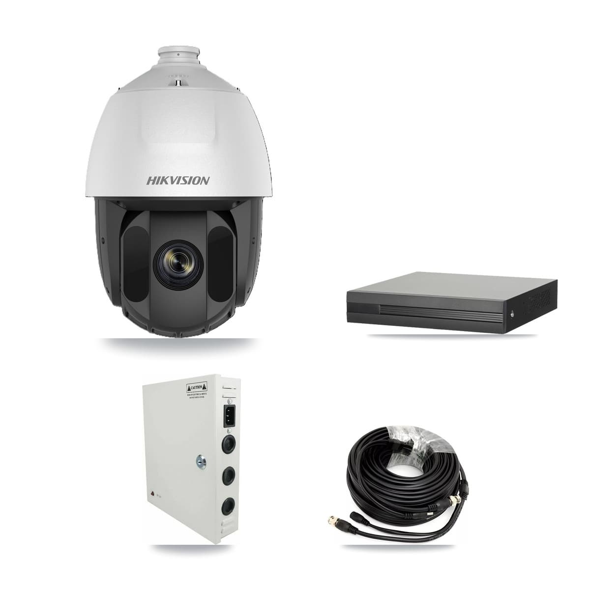 Hikvision 16-Channel 2MP CCTV Kit — 11 DS-2AE5225TI PTZ Cameras + 8TB Recording (XVR-3116HS Recorder) - Image 1