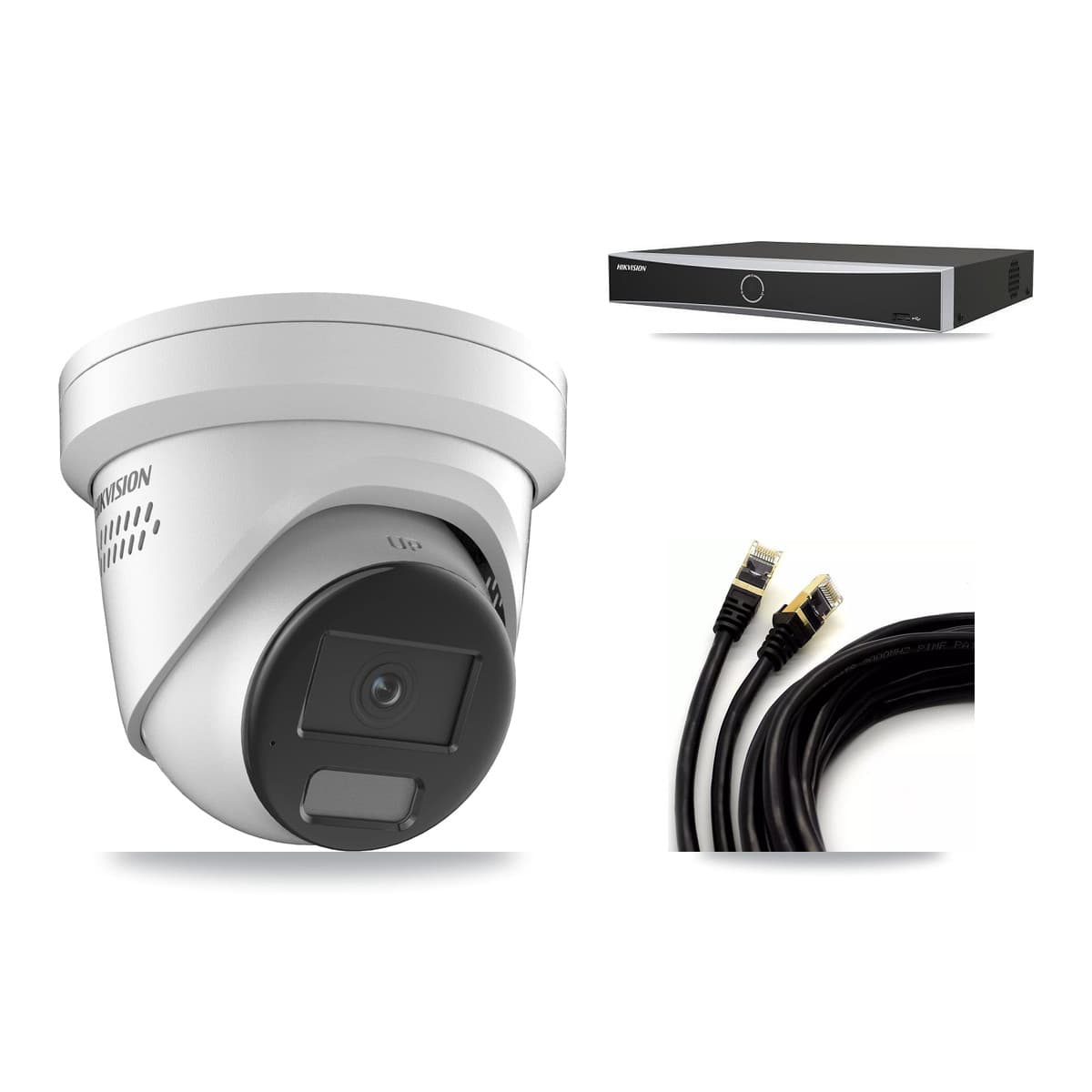 Hikvision 4-Channel 4K CCTV Kit — 1 DS-2CD2387G2H Turret Camera + 3TB Recording
