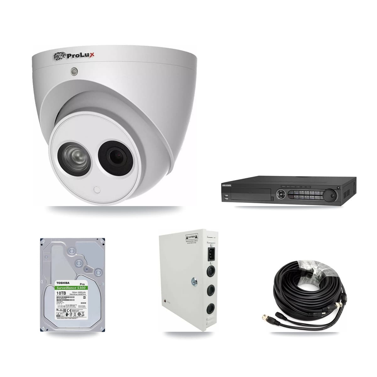Prolux & Hikvision 32-Channel 4MP CCTV Kit — 31 Turret Cameras + 4× 10TB Recording (IDS-7332HUHI Recorder) - Image 1