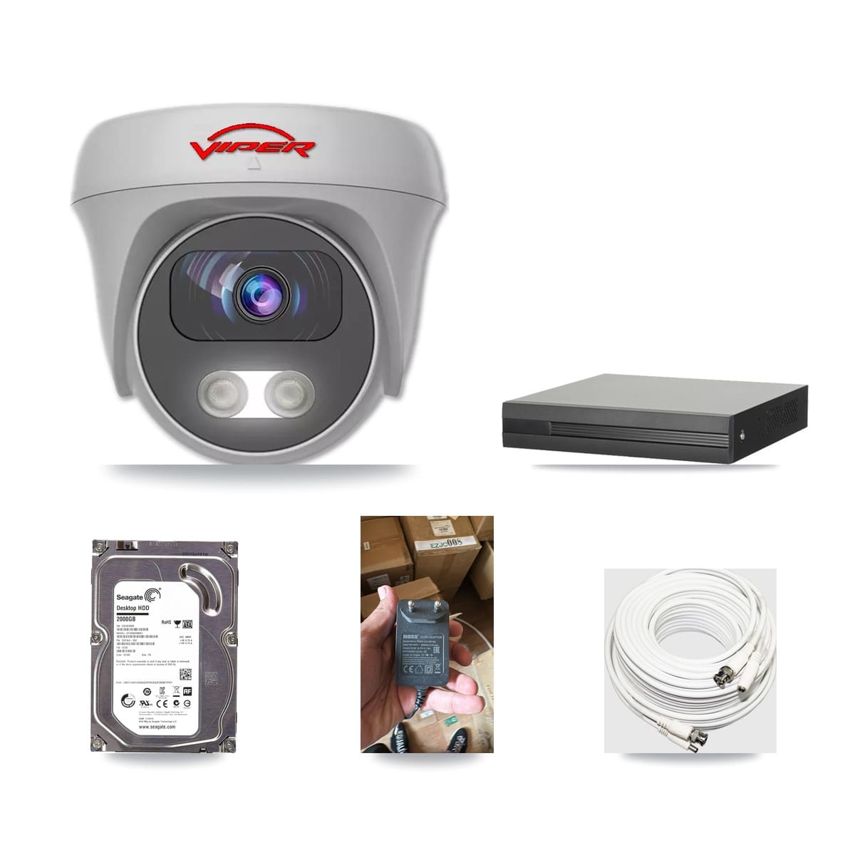 16-Channel 5MP CCTV Kit — 1 Viper Camera + 2TB Recording - Image 1