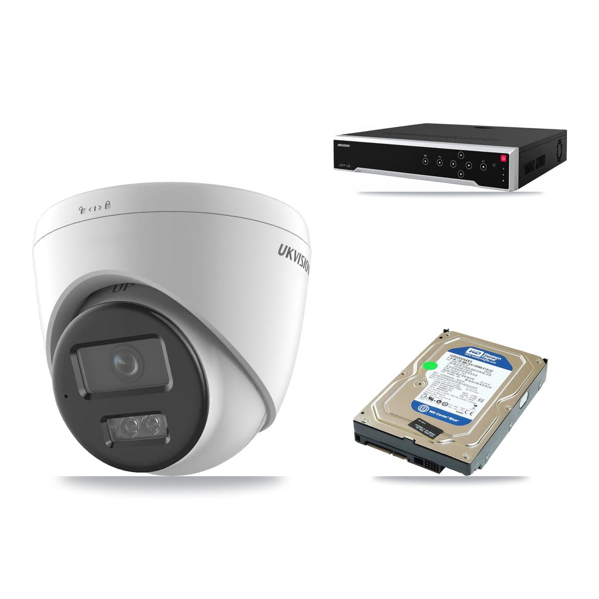 Hikvision 32-Channel 3K CCTV Kit — 20 UKVISION Cameras + 500GB Recording (DS-7732NI-M4 Recorder)
