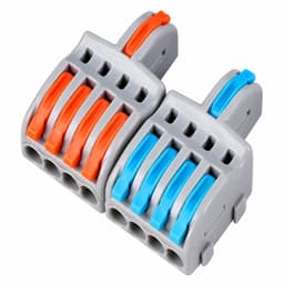 SPL-2-8 Grey Lever Wire Connector 2 In 8 Out Splicing Terminal