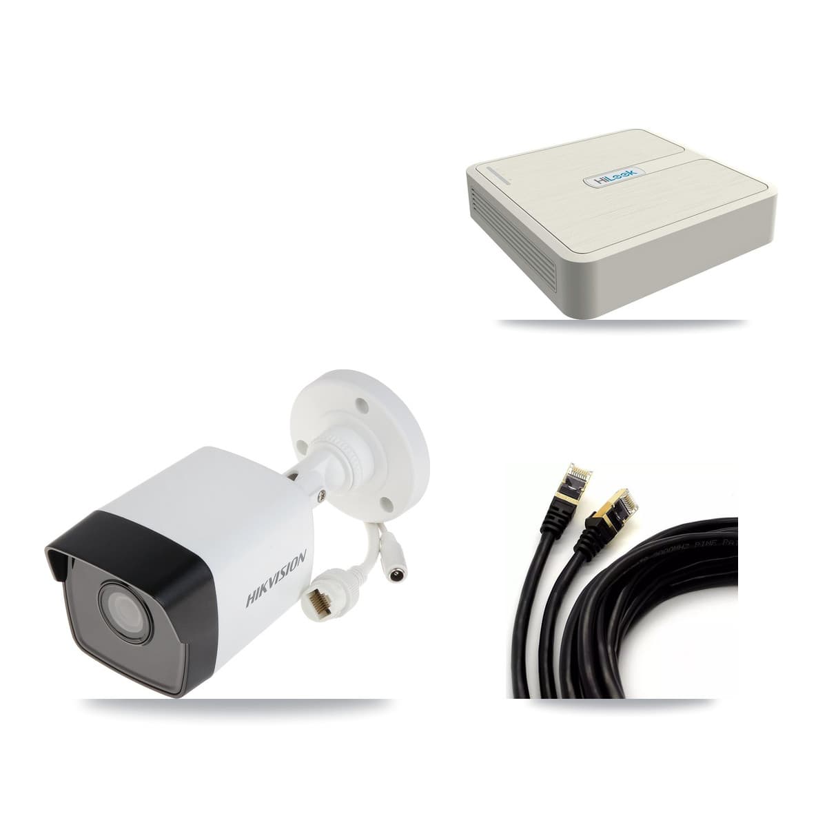 Hikvision & HiLook 8-Channel 5MP CCTV Kit — 8 Bullet Cameras + 3TB Recording (NVR-108H-D Recorder)