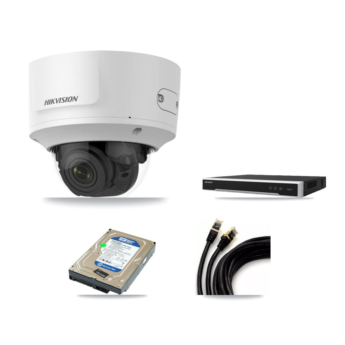 Hikvision 16-Channel 2MP CCTV Kit — 1 Dome Camera + 500GB Recording