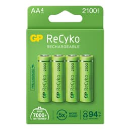 GP Recyko AA Rechargeable Batteries (2100mAh)