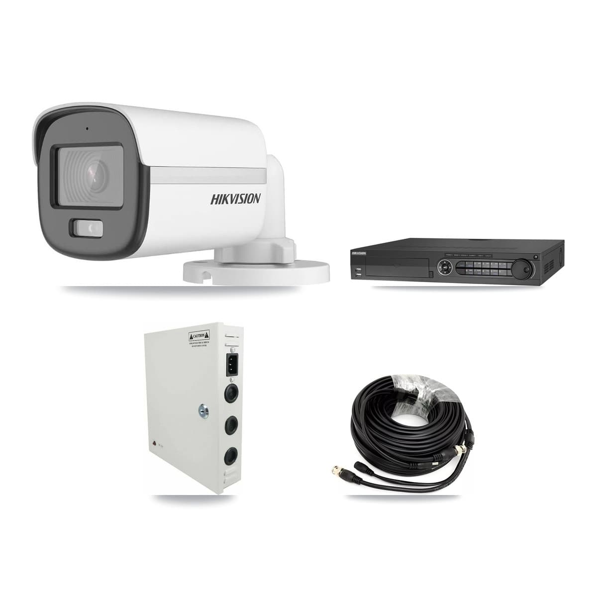 Hikvision 32-Channel 5MP CCTV Kit — 12 DS-2CE12KF0T Bullet Cameras + 2× 8TB Recording (DS-7332HQHI Recorder) - Image 1