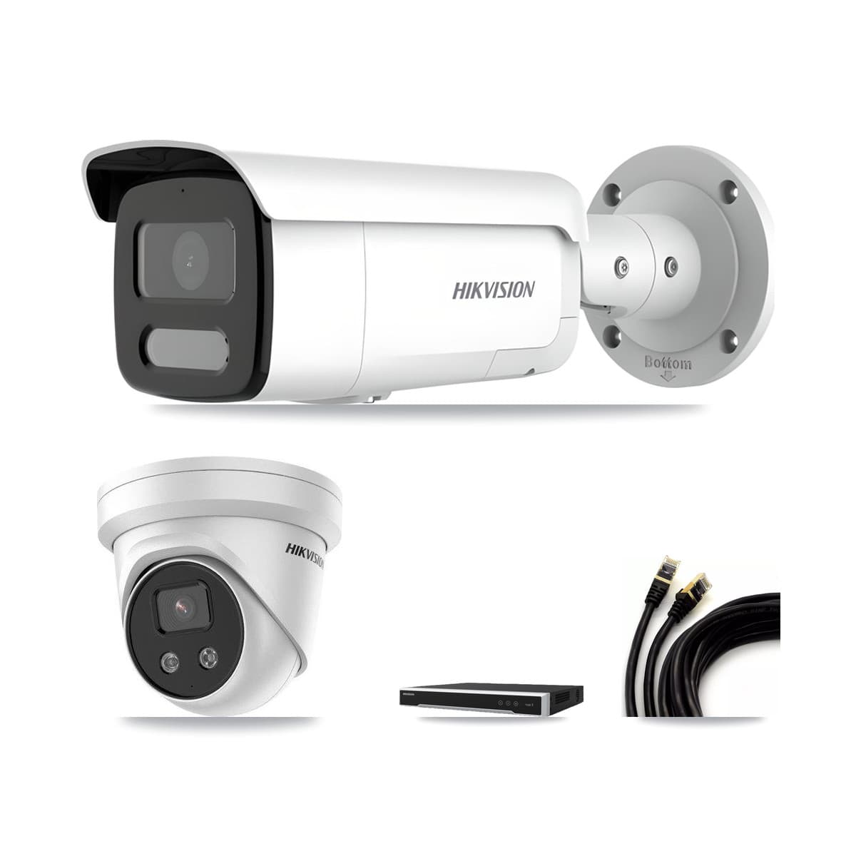 Hikvision 16-Channel 4MP – 5MP CCTV Kit — 5 4MP Bullet + 1 5MP Turret Cameras + 8TB Recording - Image 1