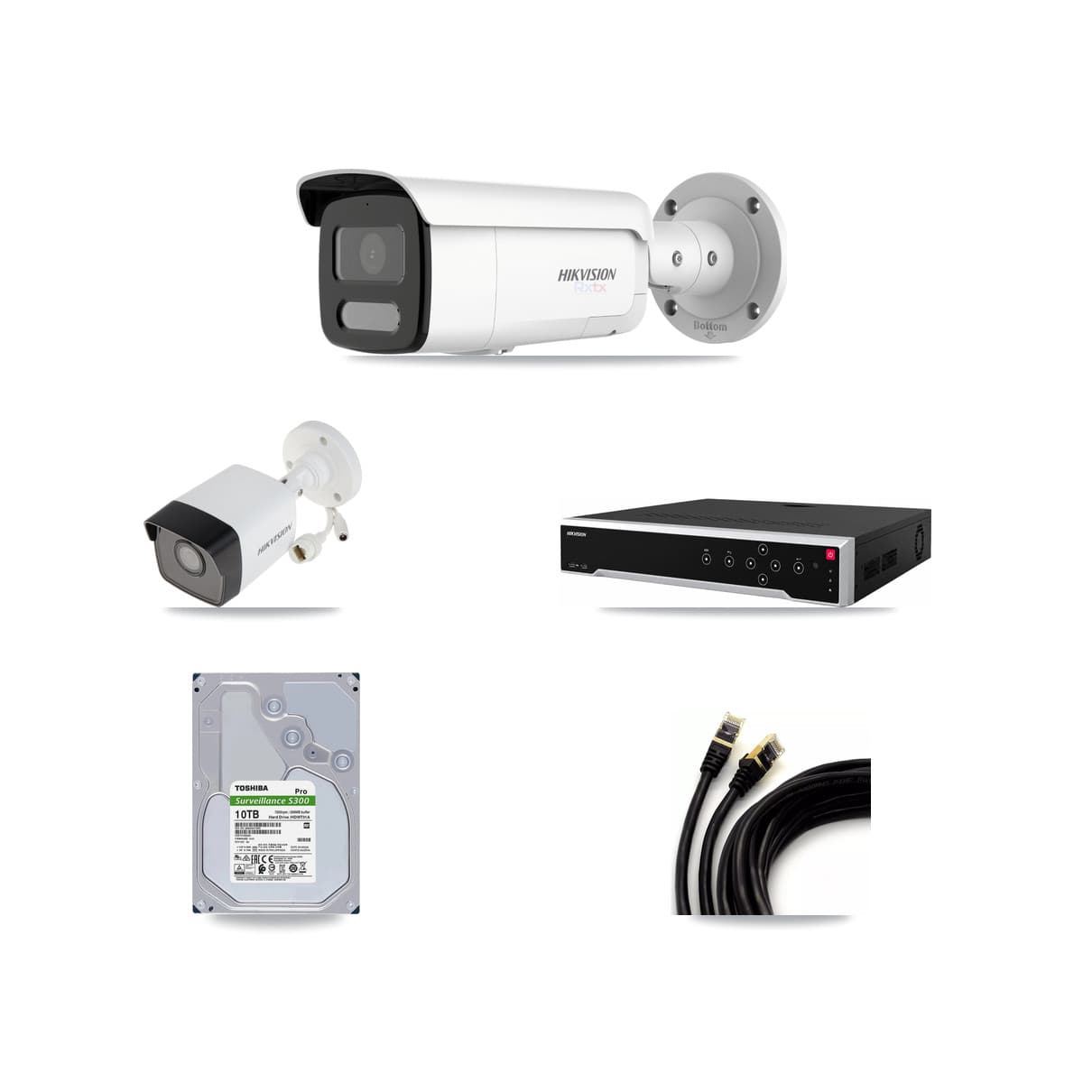 Hikvision 32-Channel 5MP – 4K CCTV Kit — 6 5MP + 12 4K Bullet Cameras + 4× 10TB Recording - Image 1