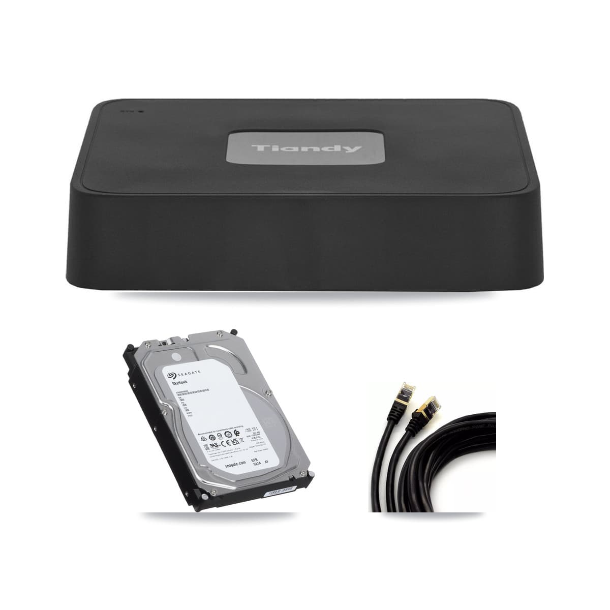 Tiandy 4-Channel 5MP CCTV Kit — 4 Dome Cameras + 6TB Recording - Image 1
