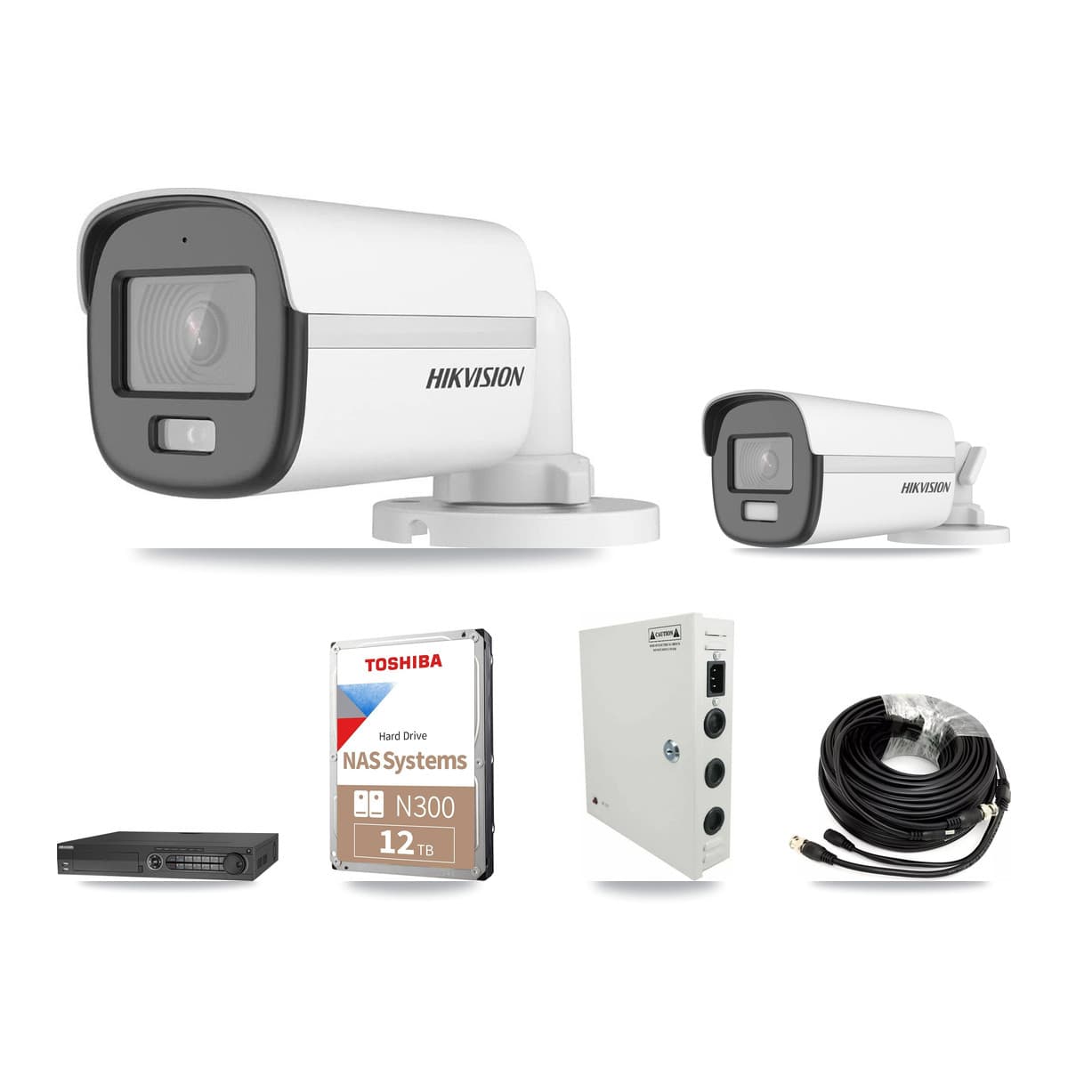Hikvision 32-Channel 5MP – 4K CCTV Kit — 19 5MP + 9 4K Bullet Cameras + 4× 12TB Recording - Image 1