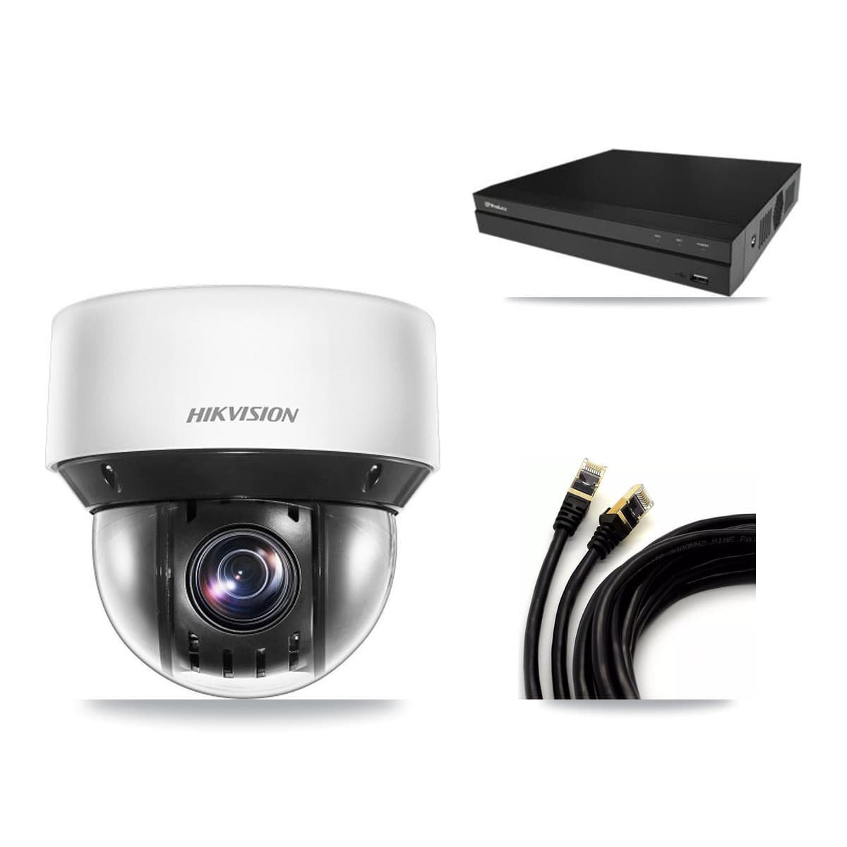 Hikvision & Prolux 16-Channel 4MP CCTV Kit — 2 DS-2DE4A425IW PTZ Cameras + 3TB Recording - Image 1