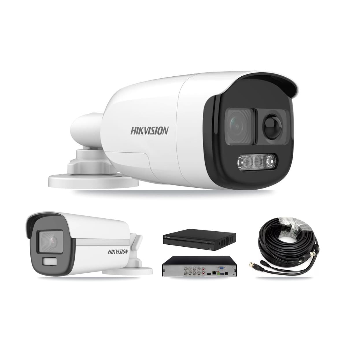 Hikvision & Prolux 8-Channel 5MP – 4K CCTV Kit — 4 5MP + 1 4K Bullet Cameras + 8TB Recording (PXD-5108HS Recorder)