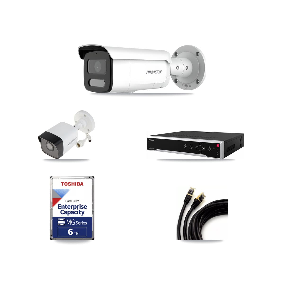 Hikvision 32-Channel 4MP – 5MP CCTV Kit — 4 5MP + 9 4MP Bullet Cameras + 3× 6TB Recording
