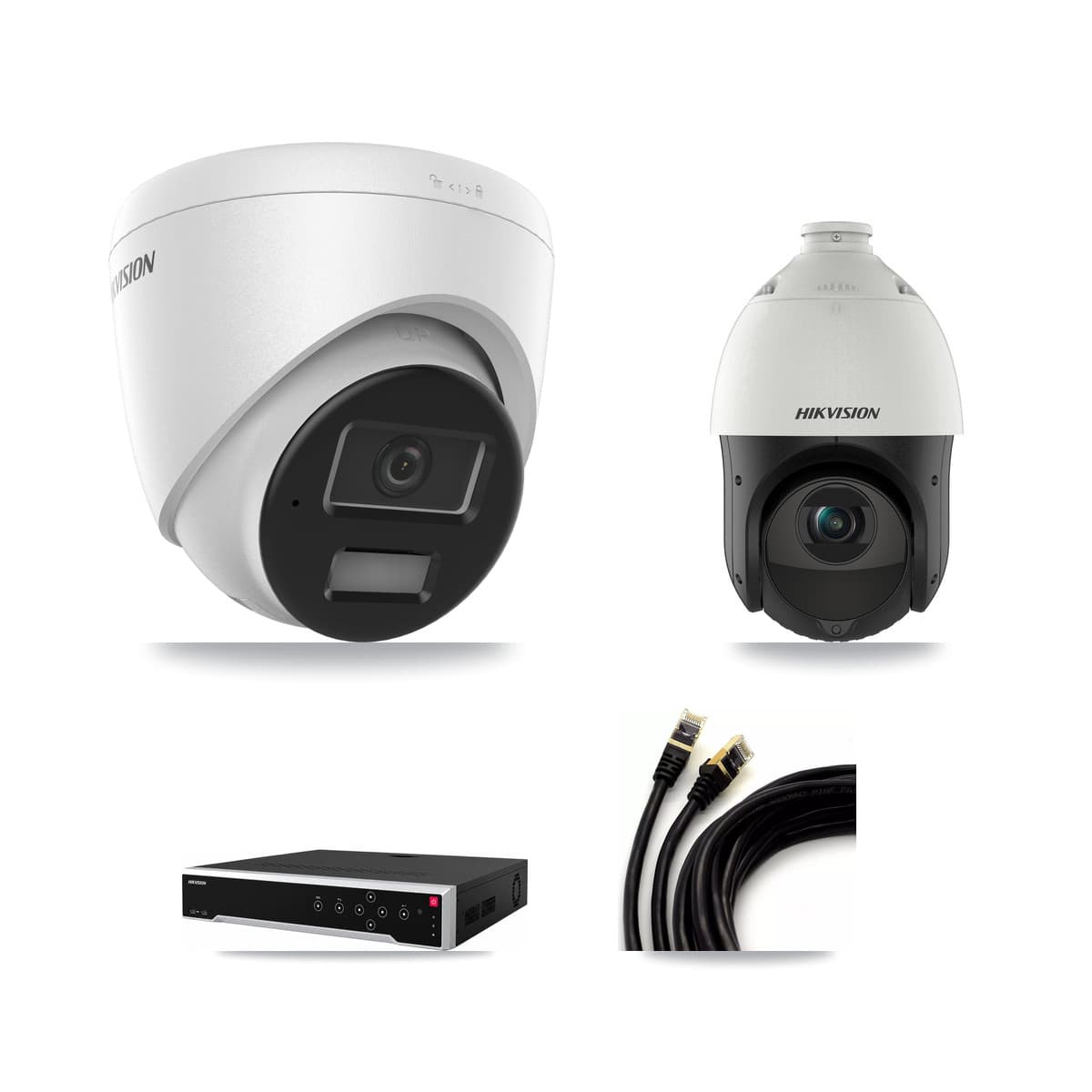 Hikvision 32-Channel 4MP CCTV Kit — 5 Turret + 1 PTZ Cameras + 8TB Recording - Image 1