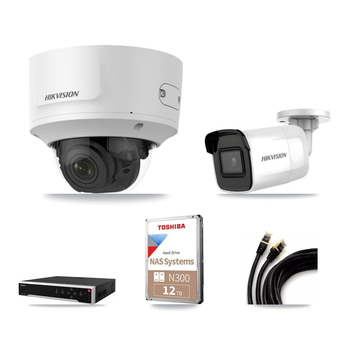 Hikvision 32-Channel 2MP – 4K CCTV Kit — 1 4K Bullet + 14 2MP Dome Cameras + 12TB Recording - Image 1