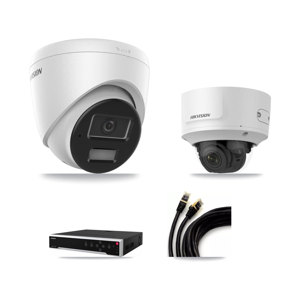 Hikvision 32-Channel 2MP – 4MP CCTV Kit — 6 4MP Turret + 1 2MP Dome Cameras + 8TB Recording - Image 1