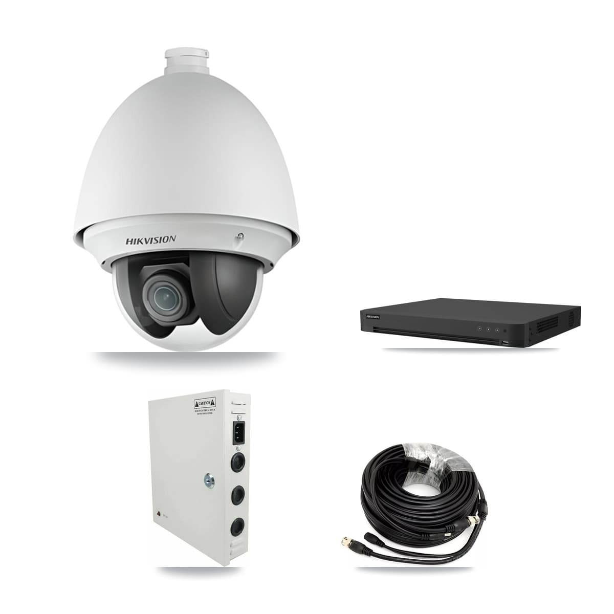 Hikvision 32-Channel 2MP CCTV Kit — 4 PTZ Cameras + 3TB Recording (IDS-7232HQHI Recorder)