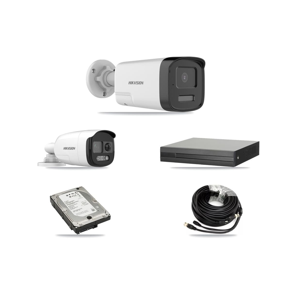 Hikvision 16-Channel 5MP CCTV Kit — 1 DS-2CE12KF3T + 3 DS-2CE17K0T Bullet Cameras + 5TB Recording - Image 1