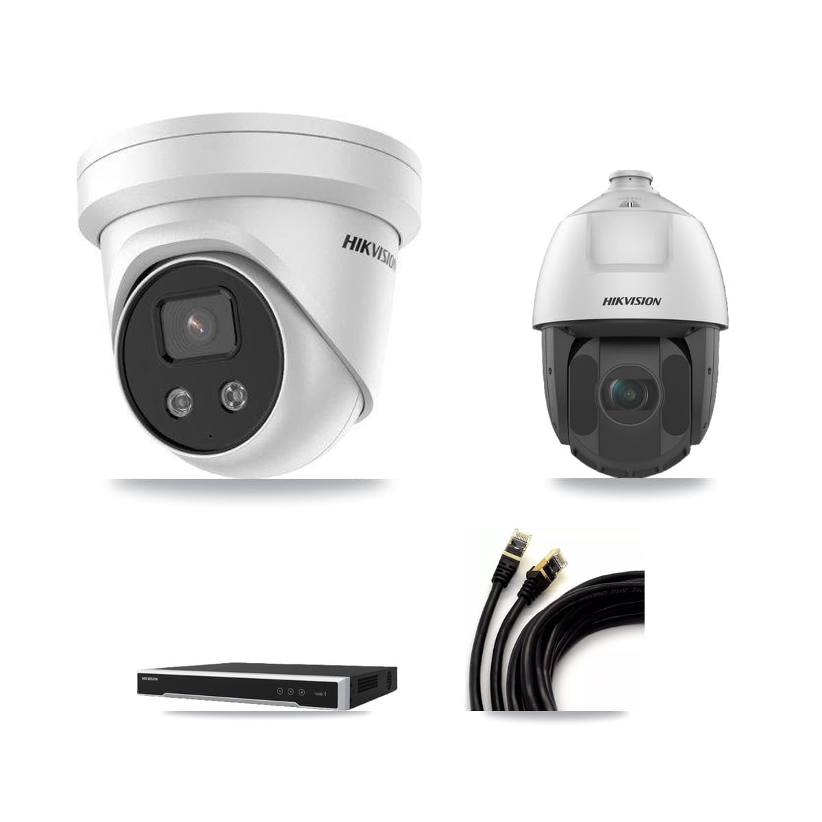 Hikvision 16-Channel 2MP – 5MP CCTV Kit — 6 5MP Turret + 1 2MP PTZ Cameras + 8TB Recording - Image 1