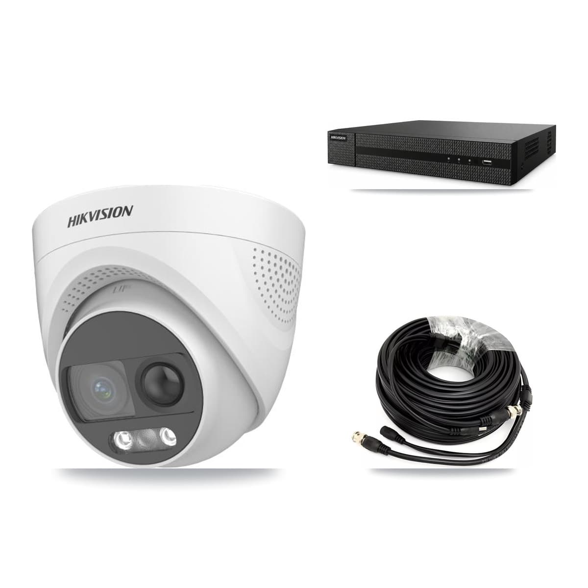 Hikvision 8-Channel 5MP CCTV Kit — 8 DS-2CE72KF3T Turret Cameras + 3TB Recording