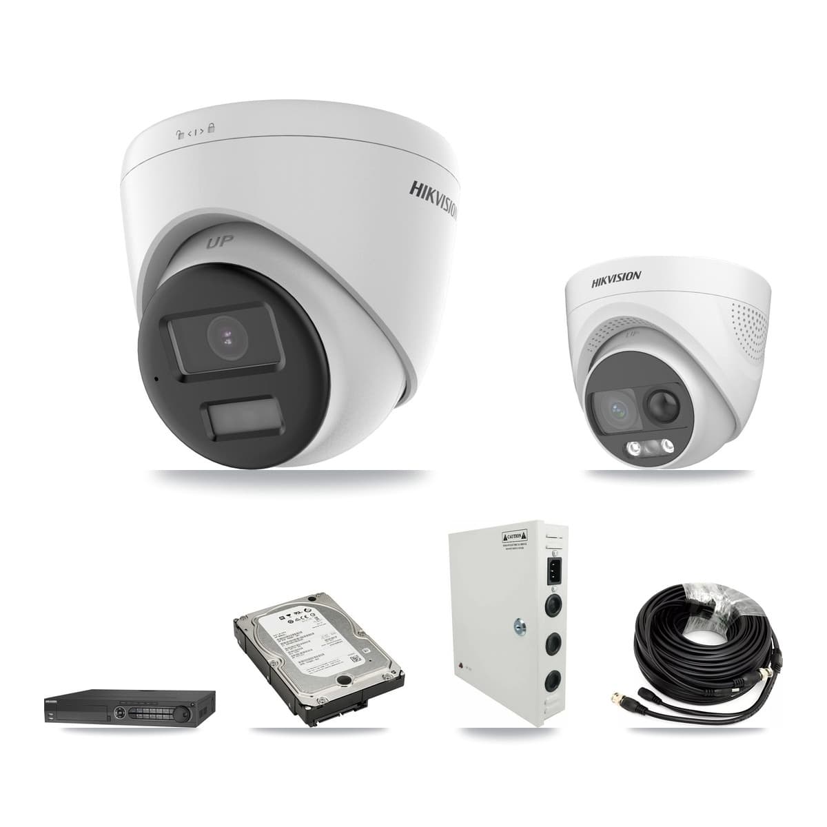 Hikvision 32-Channel 5MP CCTV Kit — 3 DS-2CE72KF3T + 8 DS-2CE78K0T Turret Cameras + 3× 5TB Recording - Image 1