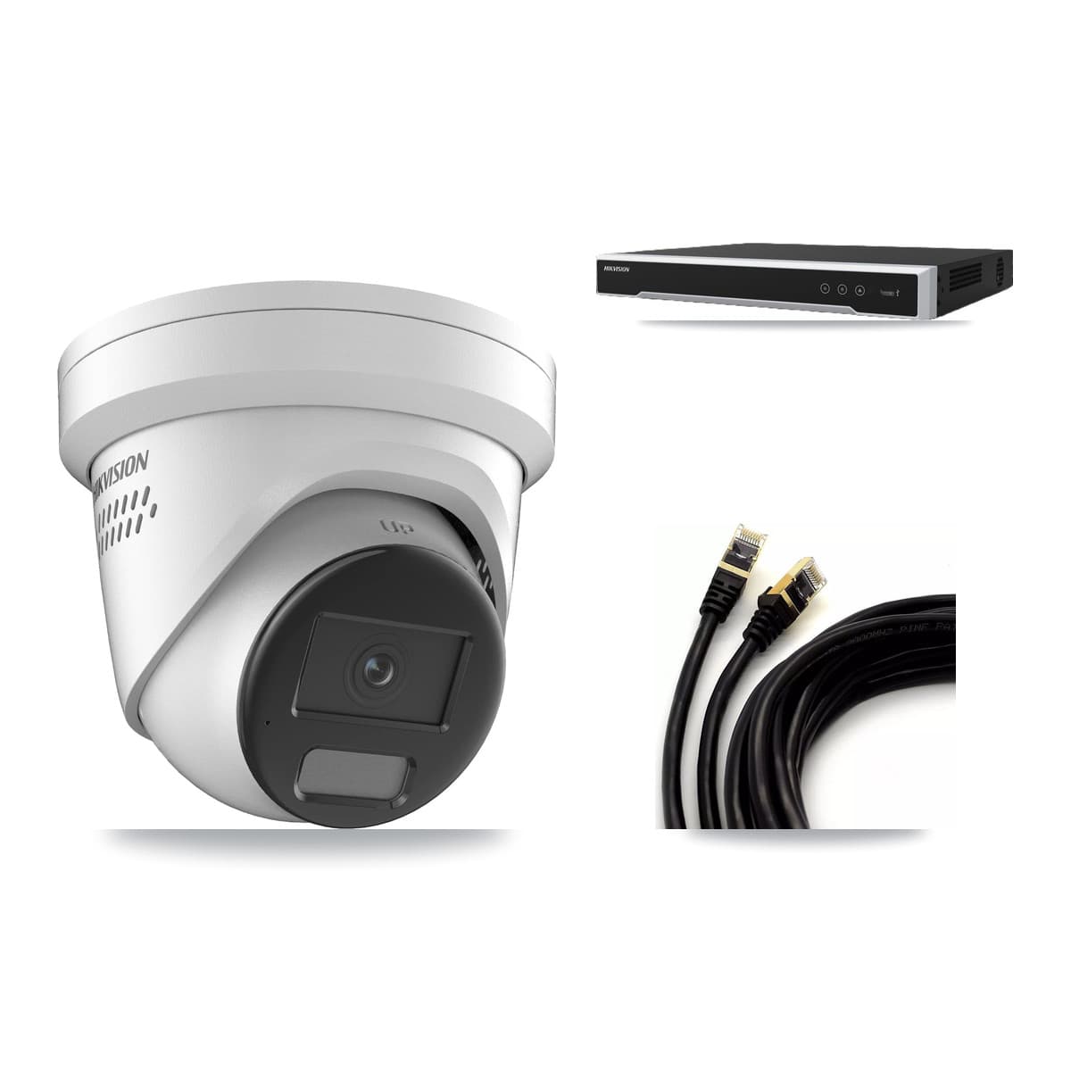 Hikvision 8-Channel 4K CCTV Kit — 1 DS-2CD2387G2H Turret Camera + 3TB Recording - Image 1